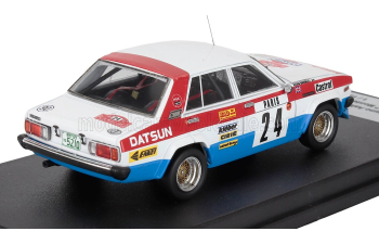 DATSUN 160j (night Version) №24 Rally Montecarlo Rauno Aaltonen - Kevin Gormley (1981), White Red Blue
