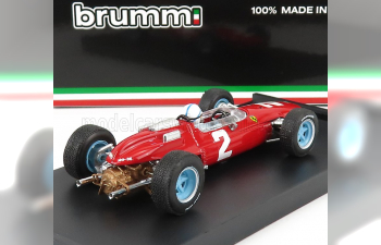 FERRARI F1 158 N 2 Winner Italy Gp John Surtees 1964 World Champion - With Driver Figure, Red