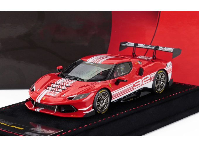 FERRARI 296 Gt3 3.0l Twin Turbo V6 Challenge №32 Finali Mondiali Mugello Italy (2023), Red White