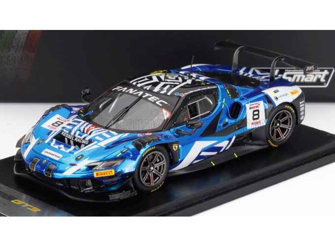 FERRARI 296 Gt3 3.9l Turbo V8 Team Kessel Racing №8 24h Spa (2024) Nicolo Rosi – Nicolo Schiro – David Fumanelli – Daniele Di Amato, Blue