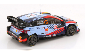 HYUNDAI I20 N Rally1 Team Shell Mobis Wrt №11 Winner Rally Montecarlo (2024) Thierry Neuville - Martijn Wydaeghe, 2 Tone Blue Red