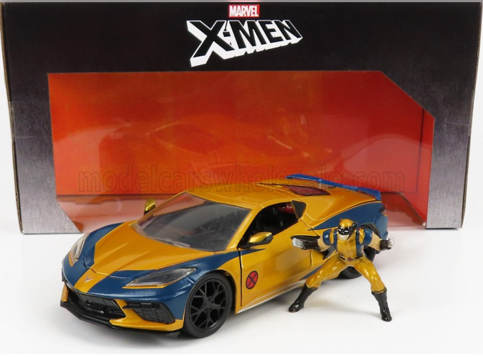 CHEVROLET Corvette 2020 - Marvel X-men Wolverine, Gold Blue