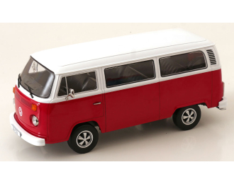 VOLKSWAGEN T2b Bus with Fuchs rims (1972), red/white