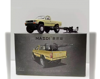 TOYOTA Hilux Single Cab 4WD (RN80) with Machine Gun, sand