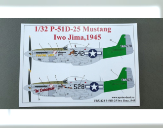 Декаль для P-51D-25 Mustang Iwo Jima, 1945