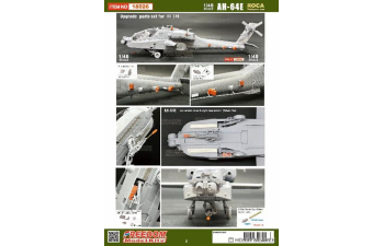 Сборная модель AH-64E Roca Taiwan Ver High Detail -Attack Helicopter 