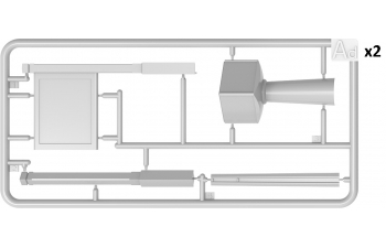Сборная модель французские бетонные дорожные знаки 1930-40