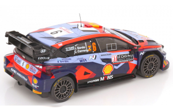 HYUNDAI I20 N Rally1 Team Shell Mobis Wrt №6 7th Rally Montecarlo (2023) Dani Sordo - Candido Carrera, 2 Tone Blue Red