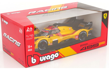 FERRARI 499p 3.0l Turbo V6 Team Af Corse №83 Winner 24h Le Mans (2025) Robert Kubica - Phil Hanson - Yifei Ye, Yellow Red