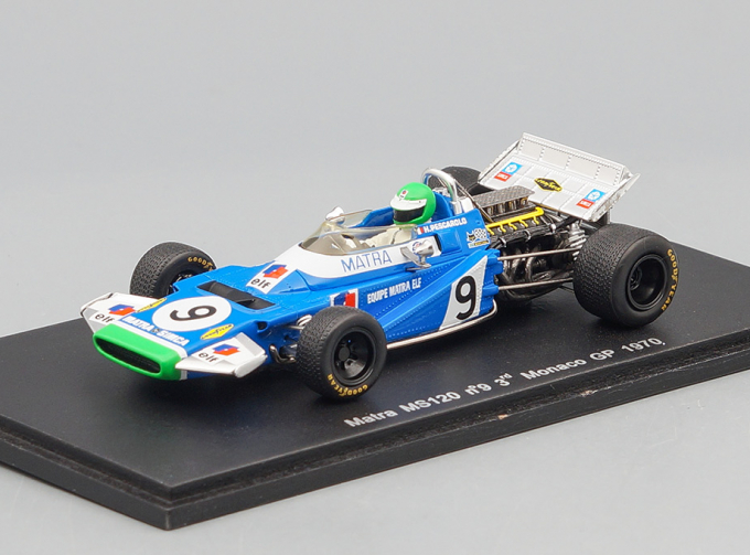 Matra MS120 #9 3rd Monaco GP (1970), blue