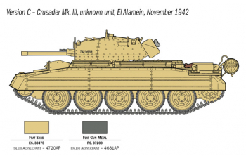 Сборная модель Crusader Mk. III with British Crew