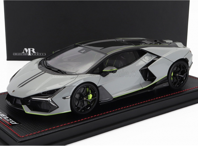 LAMBORGHINI Revuelto Hybrid (2023) - Con Vetrina - With Showcase, Grigio Hati - Grey Green