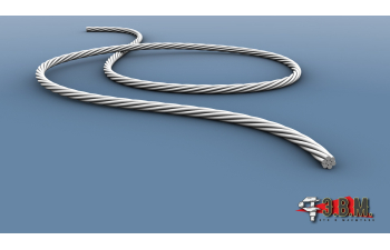 Трос витой D-0,45 мм, L-500 мм