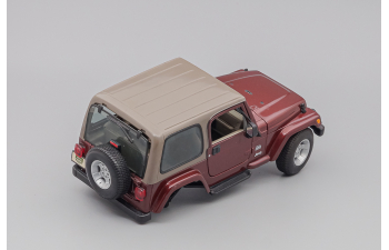 JEEP Wrangler Sahara, dark red