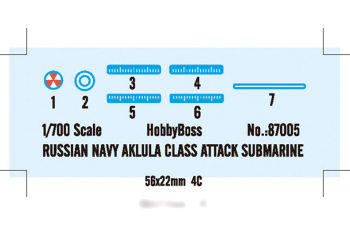 Сборная модель Подводная лодка Russian Navy Akula Class ATTACK SUBMARINE