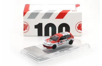 HONDA Civic EG6 #100 (RHD) JTC Idemitsu (1993), red/white