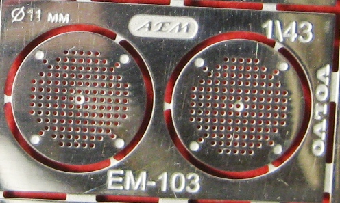 Фототравление Воздушный фильтр VOLVO 11мм, блестящий никель