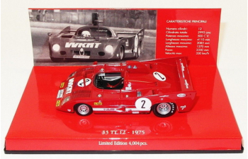 ALFA ROMEO 33 TT 12 1000 km Monza Merzario/Laffite Winner #2 (1975), red