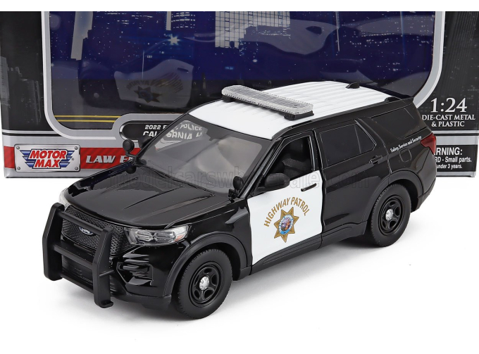 FORD Utility Police Interceptor With Push Bumper (2022), black/white