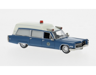 CADILLAC Miller Meteor Ambulance FBI (1966), blue/white