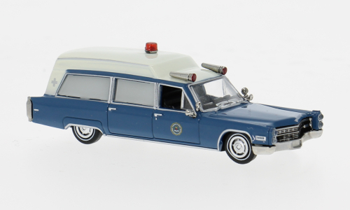 CADILLAC Miller Meteor Ambulance FBI (1966), blue/white