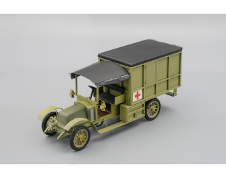RENAULT EE (1915) санитарный фургон, зеленый