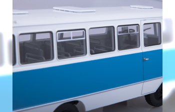 Автобус ПАГ-2М, голубой / белый