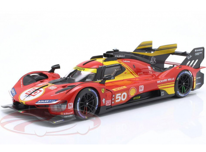 FERRARI 499P 6th 1812km Qatar WEC 2024 & Winner 24h LeMans Miguel Molina, Nicklas Nielsen, Antonio Fuoco (2024)