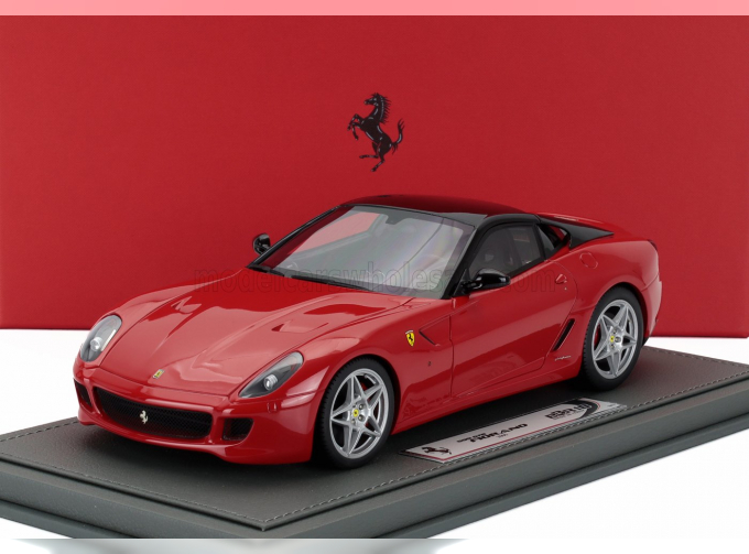 FERRARI 599 Gtb Fiorano (2007) - F-1 Gear Box - Con Vetrina - With Showcase, Rosso Corsa - Red