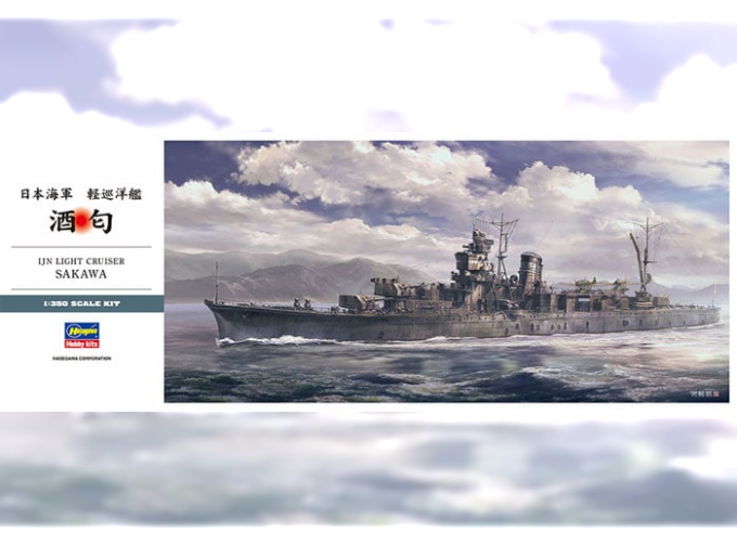 Сборная модель Японский легкий крейсер IJN SAKAWA