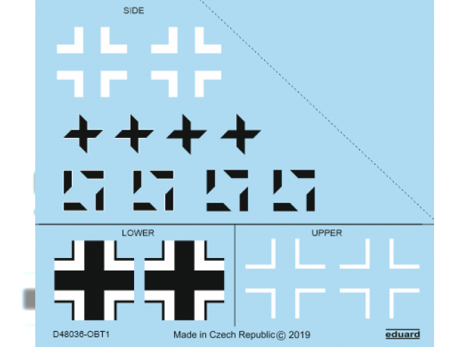 Декаль Fw 190A-8/ R2 национальные обозначения