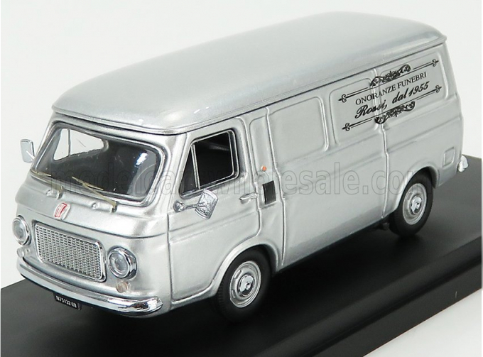 FIAT 238 Van Onoranze Funebri Rossi (1972) - Hearse - Carro Funebre - Funeral Car, Silver Grey