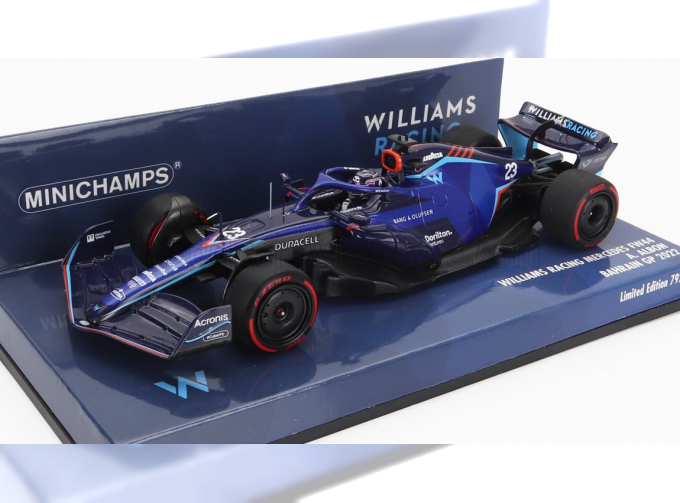 WILLIAMS F1 Fw44 Team Williams Racing №23 Bahrain Gp (2022) Alexander Albon, Blue