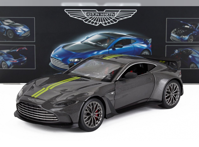 ASTON MARTIN V12 Vantage (2023), Grey Met Yellow