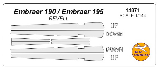 Набор масок окрасочных для Embraer 190 / 195