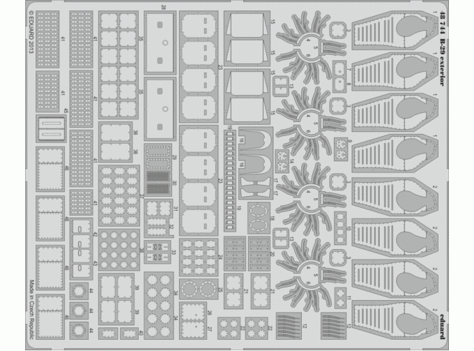 Фототравление B-29 exterior