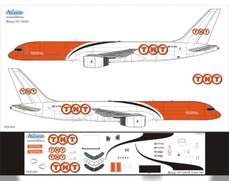 Декаль на самолет боенг 757-200F (TNT)