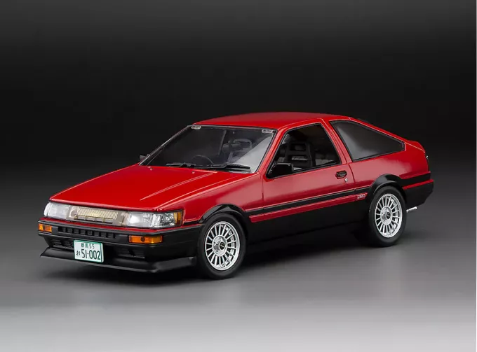 TOYOTA Corolla Levin (AE86) (1985), Red/Black