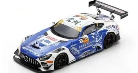 MERCEDES-BENZ Amg Gt3 Evo Team Toro Racing №7 Fia Gt World Cup Macau (2024) Ralf Aron, Blue White