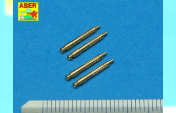 Set of 4 barrel tips for German 13 mm MG 131 aircraft machine gun