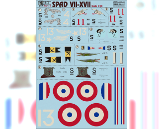 Spad VII-XVII Part 1 Wet decal