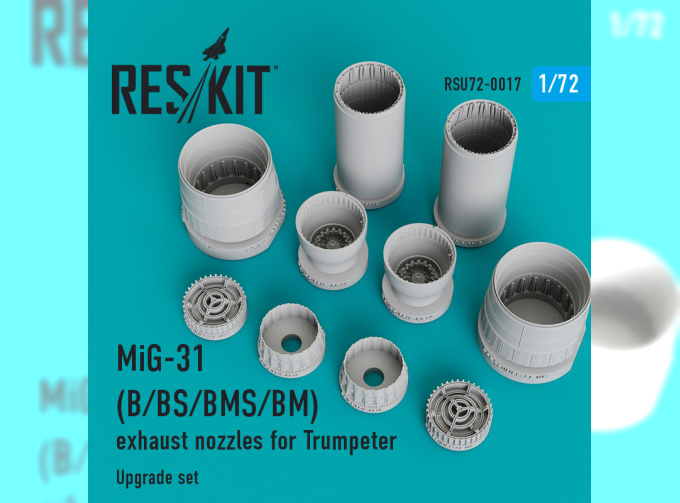 MiG-31 (B/BS) exhaust nozzles for Trumpeter