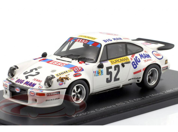 PORSCHE 911 Carrera RS №52  6th 24h Le Mans Raymond Touroul, Alain Cudini (1976)