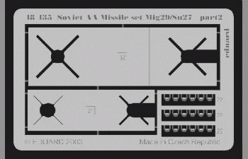 Фототравление Soviet AA Missile MiG-29/Su-27