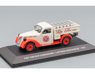 FIAT 1100 ELR Camioncino Latteria Soresinese (1952), red / creme