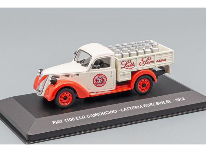 FIAT 1100 ELR Camioncino Latteria Soresinese (1952), red / creme