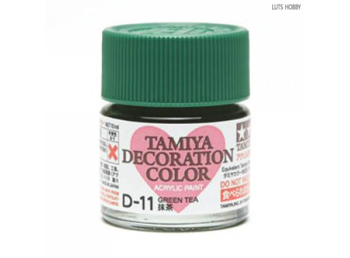 Краска акриловая DECORATION D-11 Green Tea (зелёный чай), 10 мл