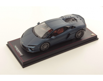 LAMBORGHINI Temerario (2024) - Con Vetrina - With Showcase, Blu Marinus - Matt Blue