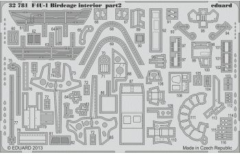 Цветное Фототравление для F4U-1 Birdcage interior S.A.