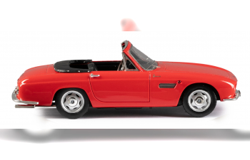 OSCA 1600 GT convertible top down by Fissore (1963), red